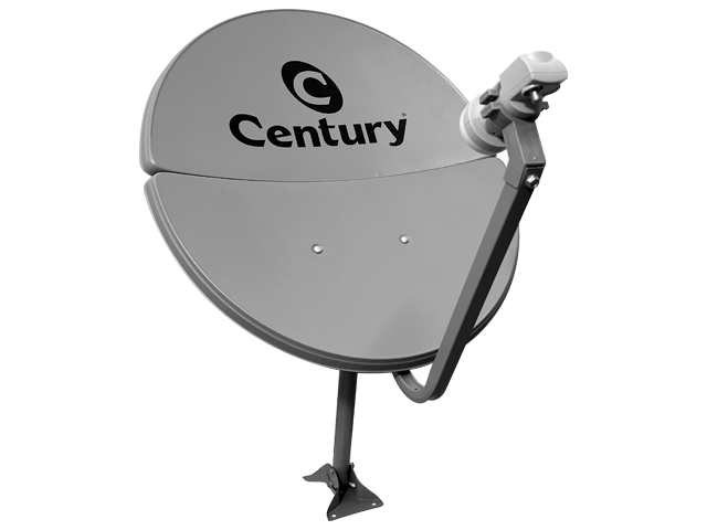 Antena Bipartida Banda Ku - 60cm - Cinza