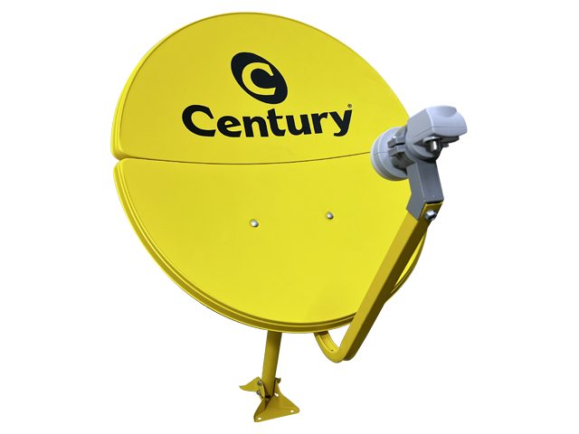 Antena Bipartida Banda Ku - 60cm - Amarela