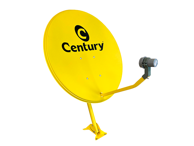 Antena Banda Ku Century - 60cm Amarela